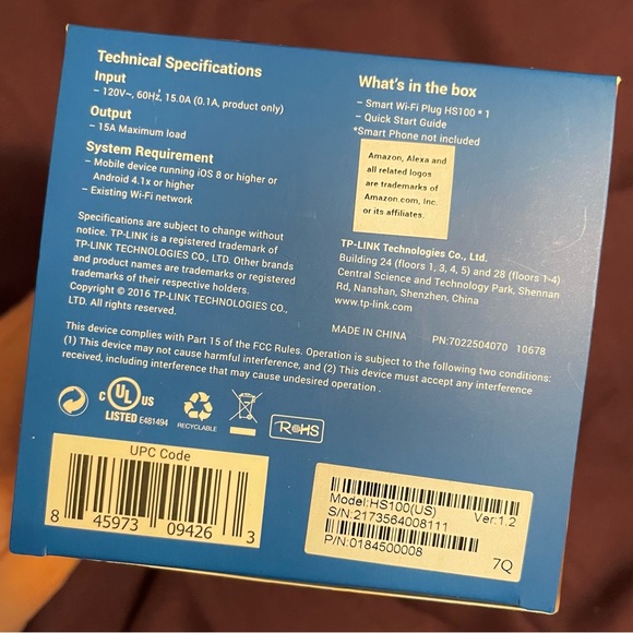 TP-Link Smart Wi-Fi Plug: Model HS100 - Picture 5 of 5